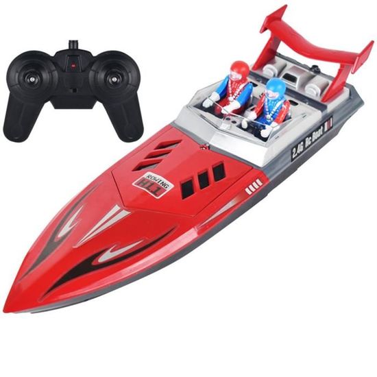 Bateau Télécommandé RC HONGXUNJIE - Vitesse 25km/h - 2,4GHz - Pour Piscine, Lac - Fonction Redressement Auto - Cadeau Enfant