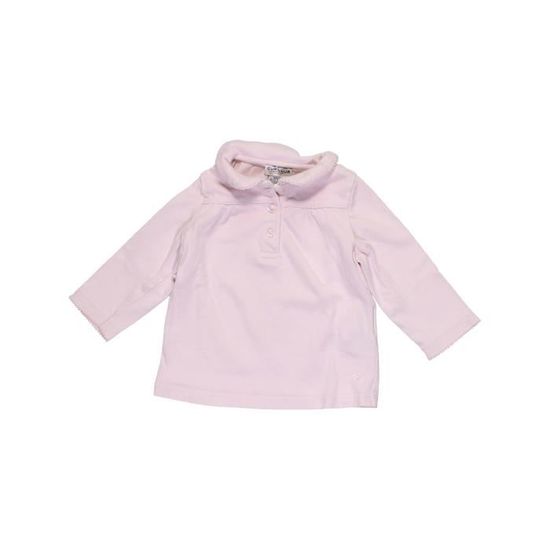 Polo Manches Longues Bebe Fille Cyrillus 12 Mois Blanc Hiver Vetement Bebe Blanc Blanc Cdiscount Pret A Porter