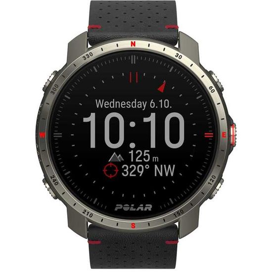 Montre connectée GPS Outdoor Polar Grit X Pro Titan Verre saphir Autonomie 100h