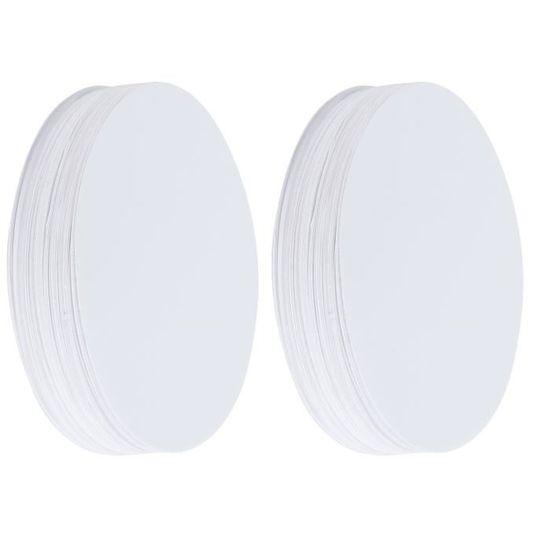 100 Feuilles Papier Pour Badges Ronds - Diamètre 70 Mm - Compatible Machines à Badges 58 Mm