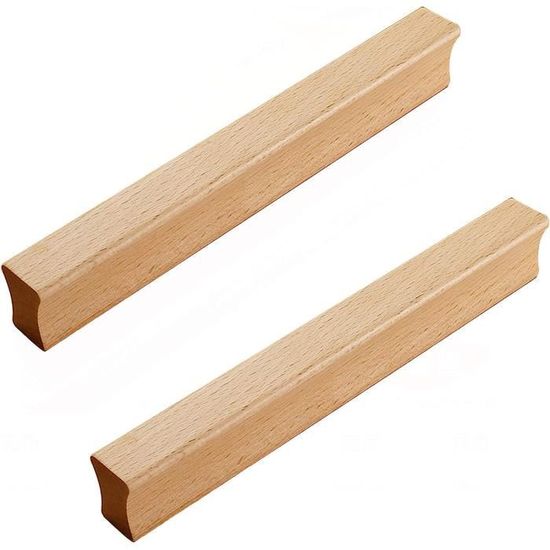 Boutons De Tiroir Boutons Poignées 6 Pièces 28-34-44Mm Bois Brut
