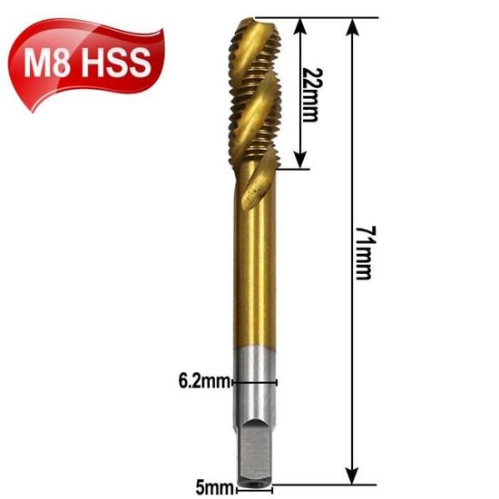 Sourcing Map Taraud Machine Métrique Gauche M3 Filetage 0.5 Pas H2 Sourcing Map Taraud Machine Métrique Gauche M3 Filetage 0.5 Pas H2