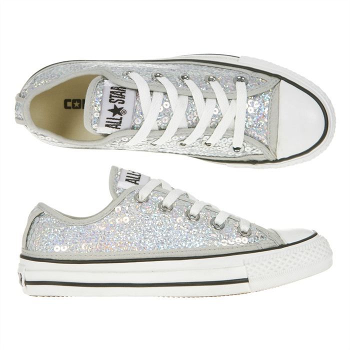 Converse sequins hotsell argent