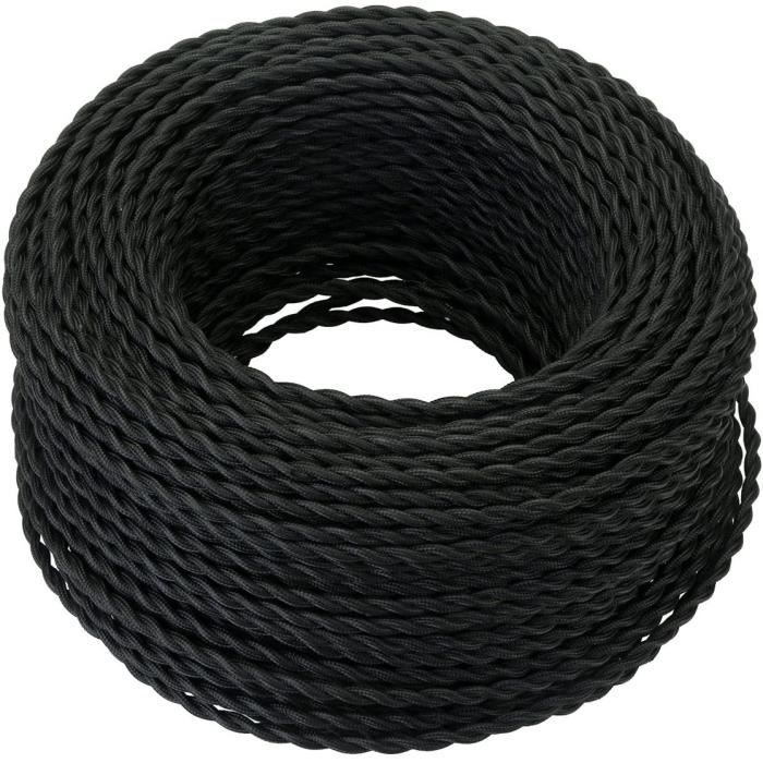 TEMPSA 1M Fil électrique Tressé Tissu Câble Corde Pour Suspension