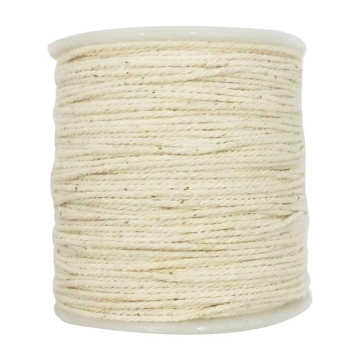 CHAINE DE COU VENDUE SEULE 1 corde de coton de rouleau