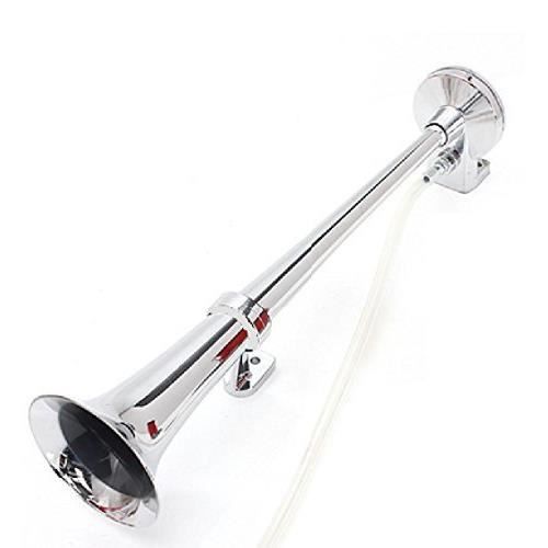 Corne de brume Eagle Truck Horn - 74 cm - En métal chromé avec compresseur - 12 V