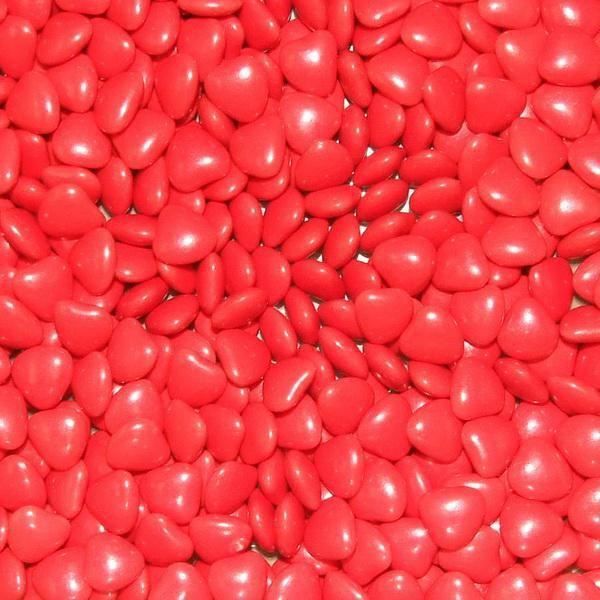 1kg Dragées Coeur - Rouge