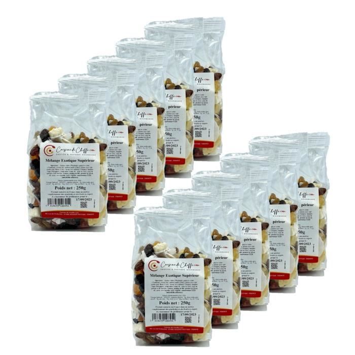 Cuisine de Cheffe.com - Lot 10x Mélange exotique supérieur - Sachet 250g