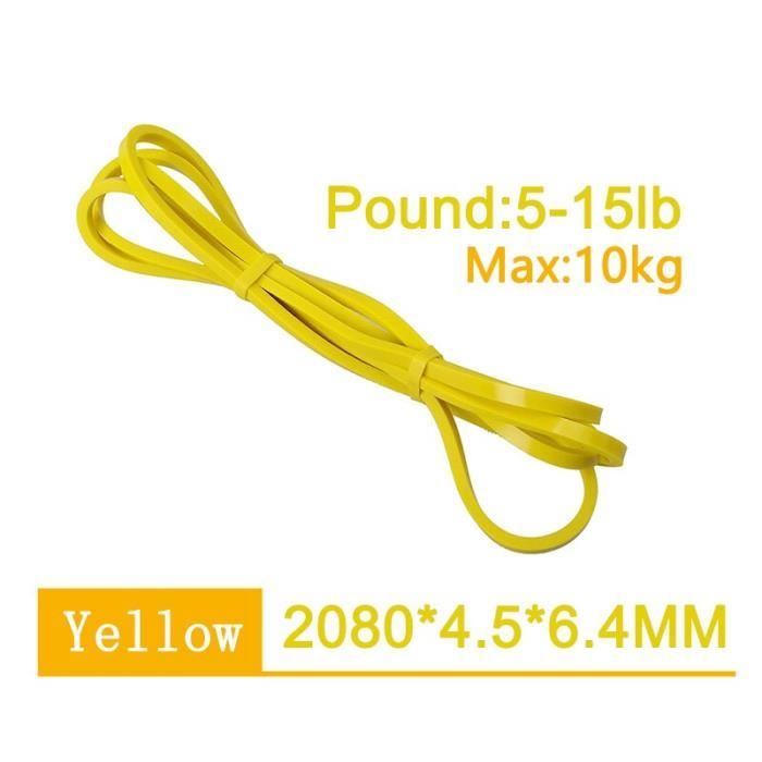2080mm suspendus sangle d'entraînement bandes de Fitness élastiques Yoga Crossfit tirer v - Modèle: Yellow Max 10kg - HSJSTLDC05981