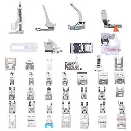 MACHINE A COUDRE NUZAMAS Lot de 42 pieds presseurs professionnels pour machine agrave coudre Brother Babylock Singer Janome Kenm821