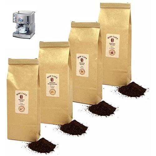 Offre Découverte 4 x 125g cafés moulus aromatisés pour Machine Expresso