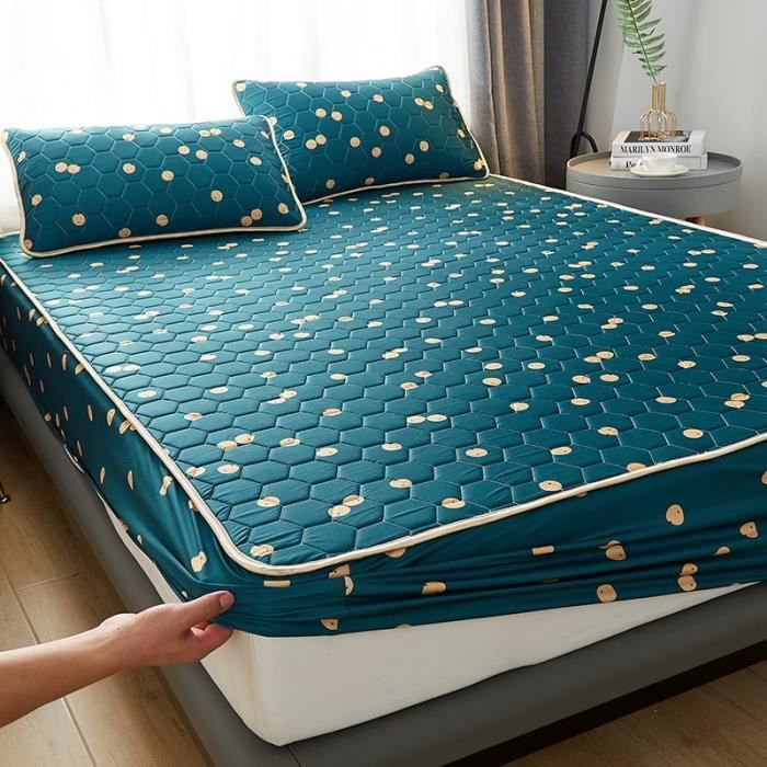 Drap Housse,Housse de protection matelassée pour matelas, couvre matelas respirant, doux et chaud, literie - Type 6-120cmx200cm