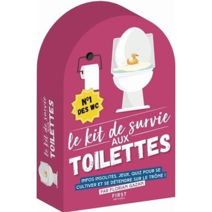 Le kit de survie aux toilettes. Le petit livre pour se tester aux toilettes Citations à méditer aux toilettes Le petit livre