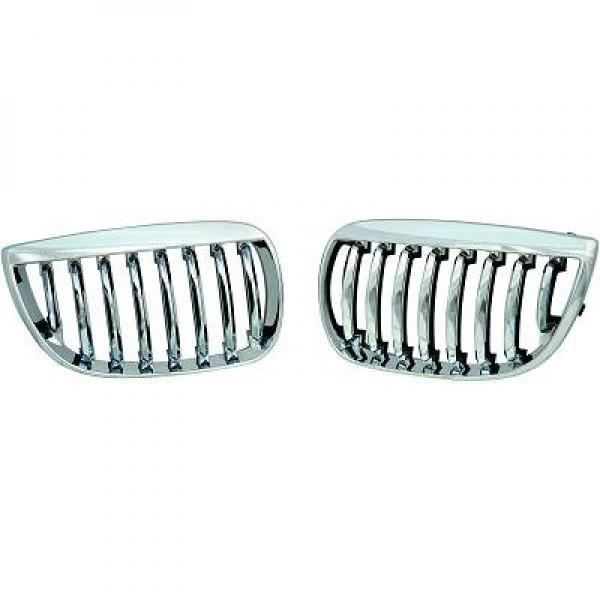 Grille de calandre chrome Kit BMW Série 1 (E81, E82, E88) de 04 à 07