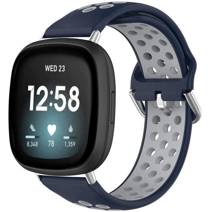 Bracelet Fitbit Versa 3 / Fitbit Sense en silicone Bleu iMOSHION®