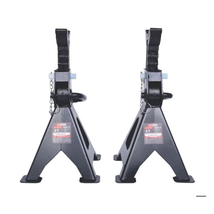 Chandelles à crémaillère, 3t - Lot de 2 - KS Tools 160.0370 - Support Levage véhicule