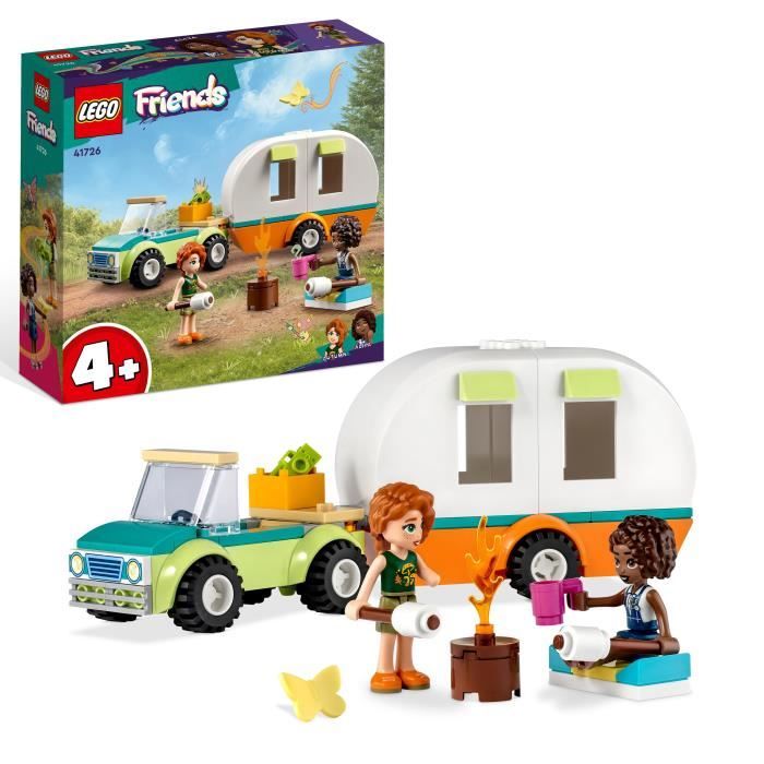 LEGO® Friends 41726 Les Vacances en Caravane, Jouet Camping-Car avec Voiture, Enfants 4 Ans