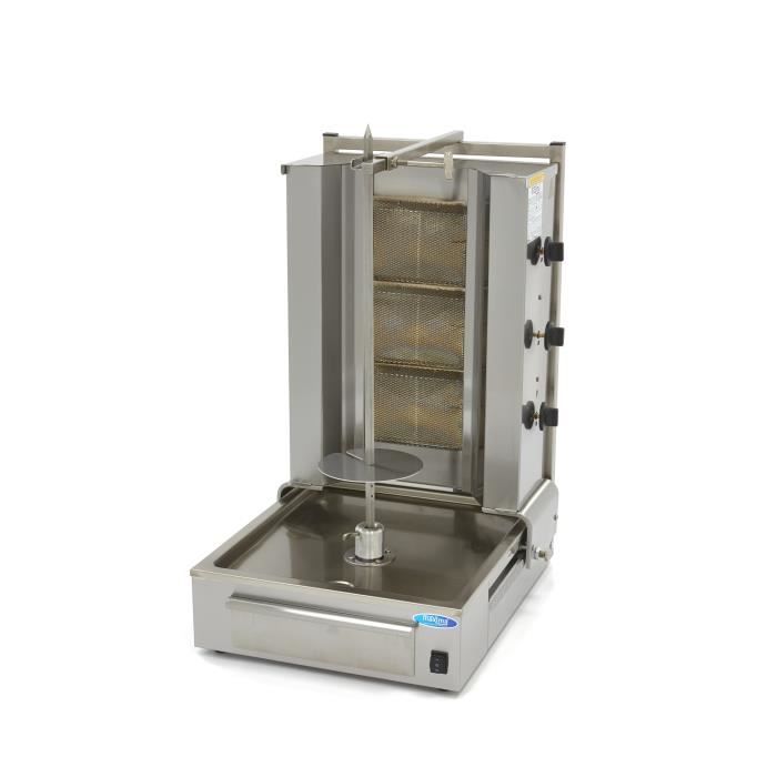 Machine à kebab gyros 3 brûleurs gaz