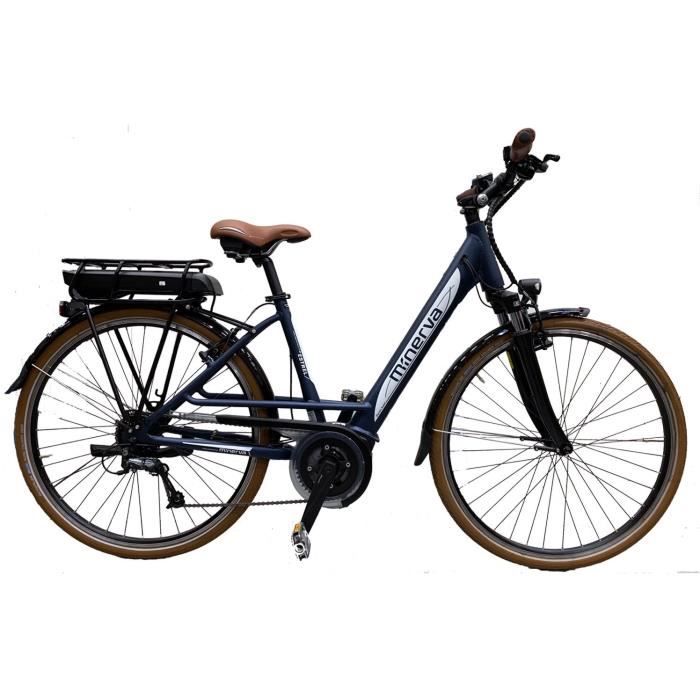 Vélo Bosch - Assistance électriques - Roue 28- - MINERVA - Femme - Bleu