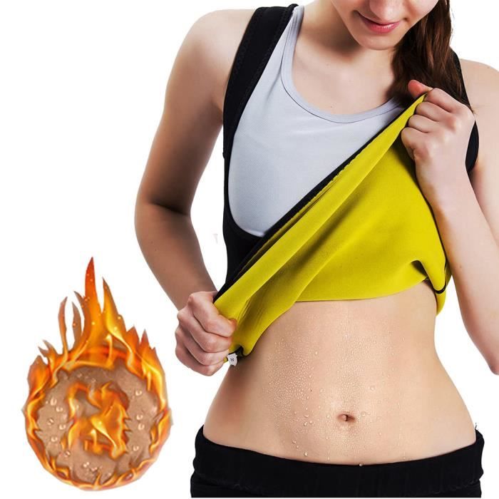 SURENHAP Débardeur Gilet vest top de sudation Sauna Femme Vêtement de sudation en Neoprene