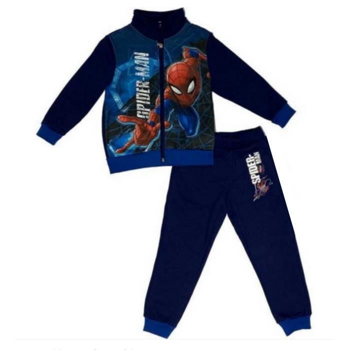 bleu jogging Spiderman enfant bleu