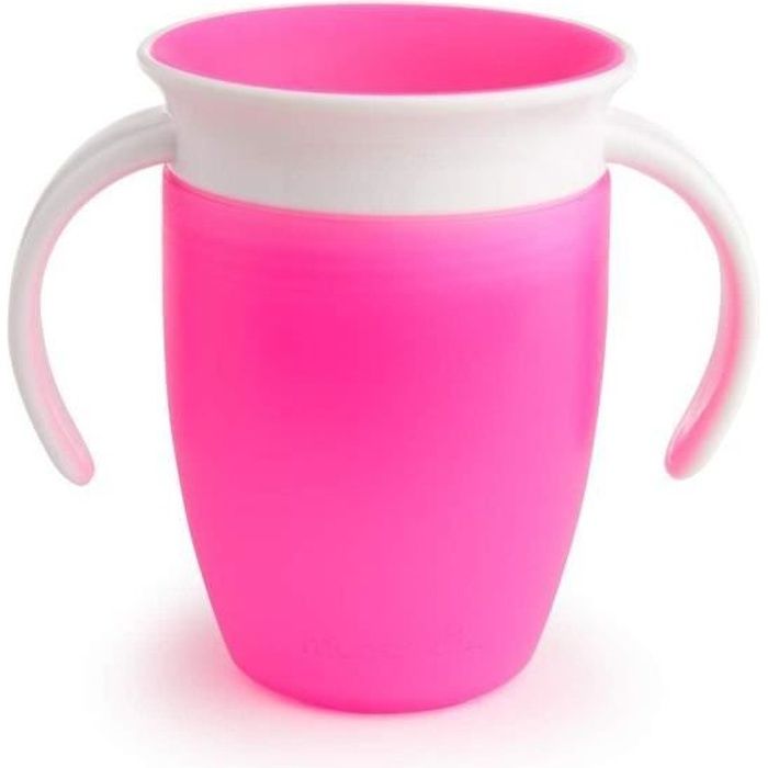Munchkin Tasse Miracle 360 d'apprentissage 207ml - Rose