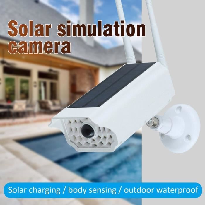Advance-Caméra Moniteur Caméra Factice À Énergie Solaire Haute Simulation Cctv Fausse Caméra Clignotant Led Lumière Rouge