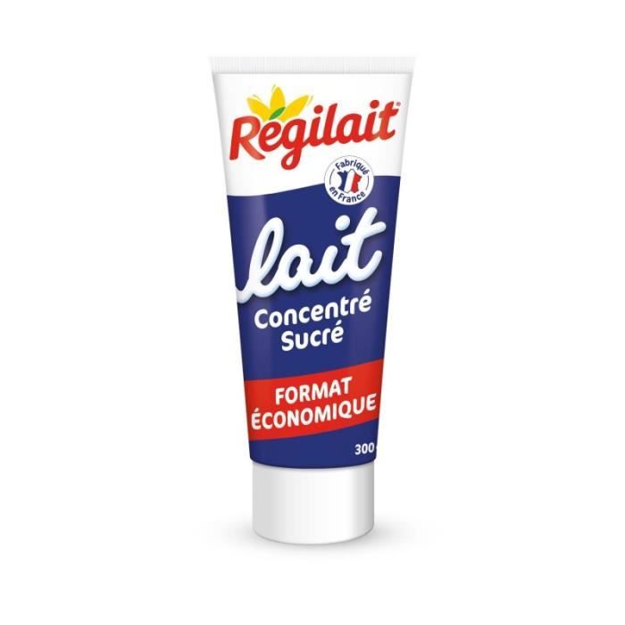 REGILAIT - Lait Concentré Sucré Entier Tube 300G - Lot De 4