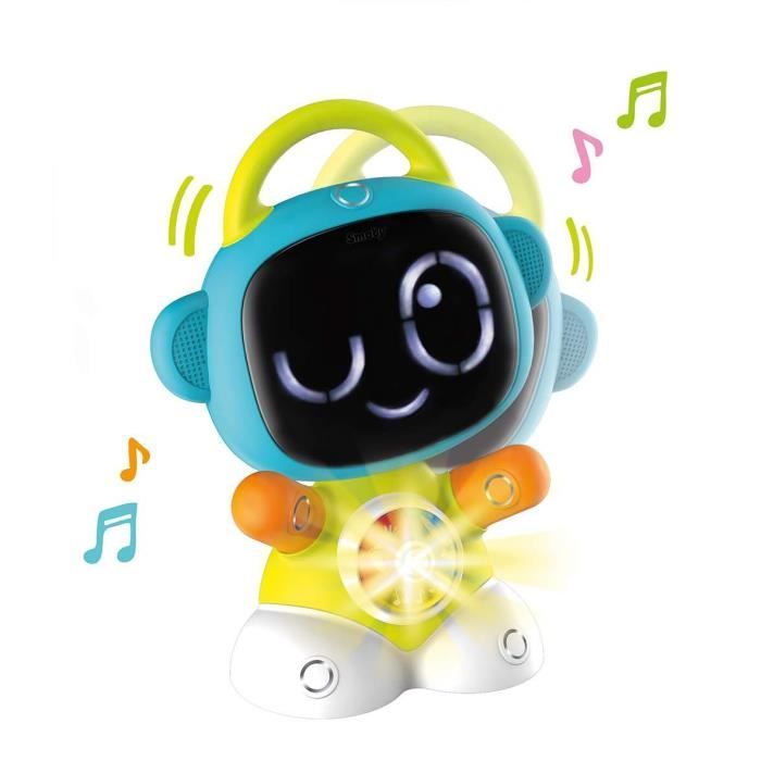 Smoby Smart - 190100WEB - Jouet d'Eveil - Robot Interactif TIC - 3 Modes de Jeu - Apprentissage des Couleurs - Parties du Corps -