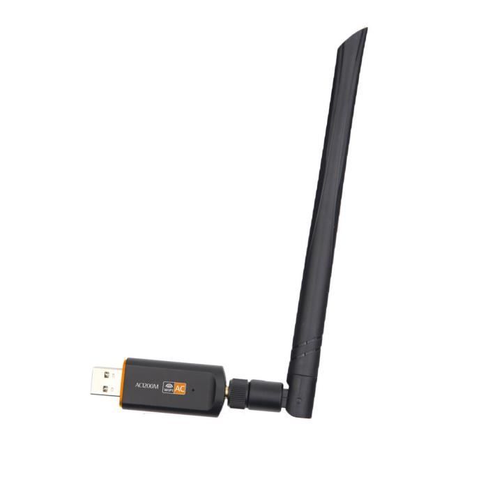 Cle Wifi 1200Mbps USB WiFi Adaptateur, ZAMUS Clé Wifi puissante antenne à gain élevé 5dBi 2.4G / 5GHz Double Bande avec Windows 8