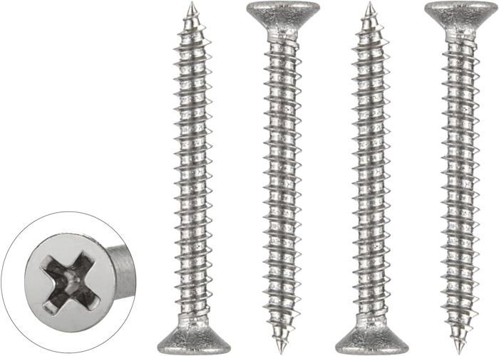 Boulons à Tête Hexagonale Galvanisés à Chaud - 1/4" X 2" - Lot De 100 Pour Fixation Bois Robuste