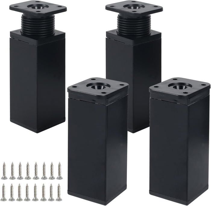 Pied Table Reglable Pieds Dor Meubles Carre 4 X 4Cm 6-40 Cm Pied Pour