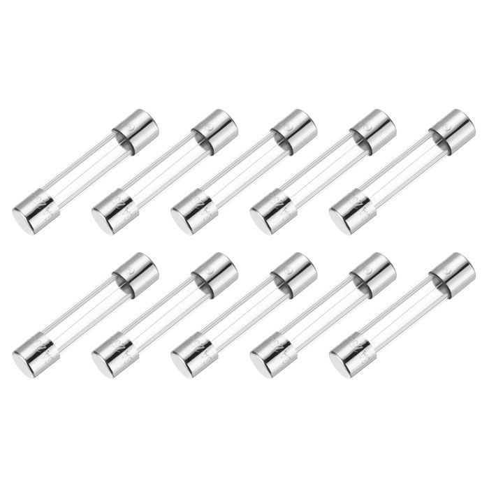 10 Fusibles Rapides 3.15A / 250V - Verre 5x20mm - Pour Appareils Électriques