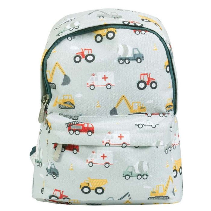 A Little Lovely Company Sac à dos maternelle motifs ludiques Gris - XS