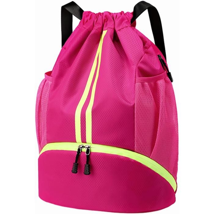 Sac à Dos à Cordon étanche Avec Compartiment à Chaussures - Sport, Gym, Randonnée (Homme/Femme)