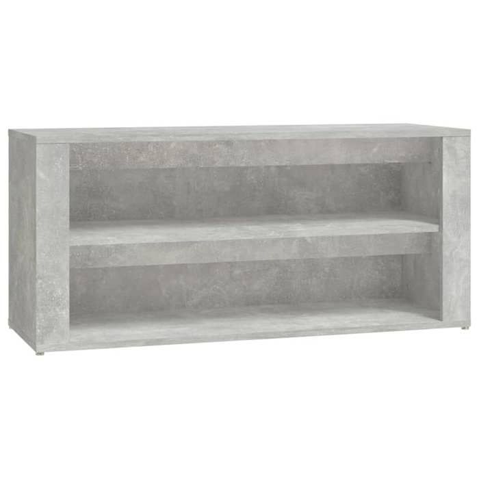 “Winter SaleTOP Meuble à chaussures Gris - Étagère à chaussures Gris béton 100x35x45cm - bois dingénierie PRO71441