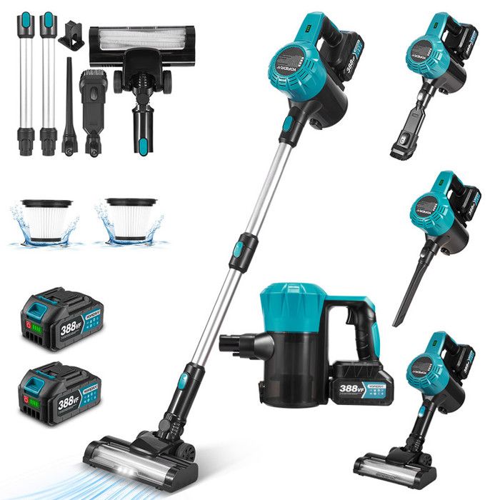 Aspirateur à main sans fil - YOFIDRA - 2x3000mAh - Moteur sans balais - 30 kPa - 15 L - Yofidra