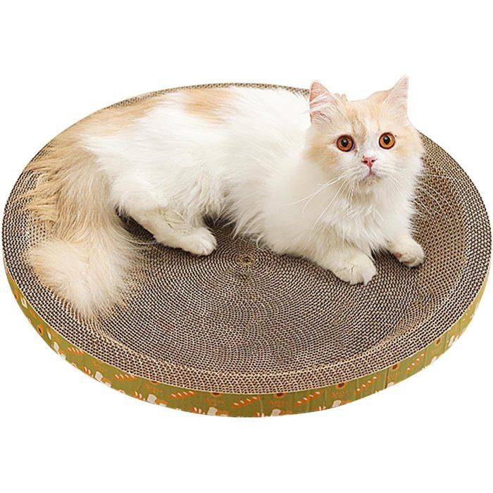 Grattoir à chat en carton Density Corrugated Round Cater Bowl  Grattoir rond pour chat domestique soulage le stress