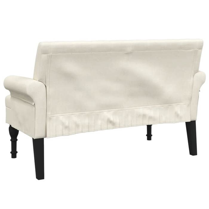 Black Friday Banc salon - JILL - Banquette/Coffre - avec dossier 120x62x755 cm - lin BB316