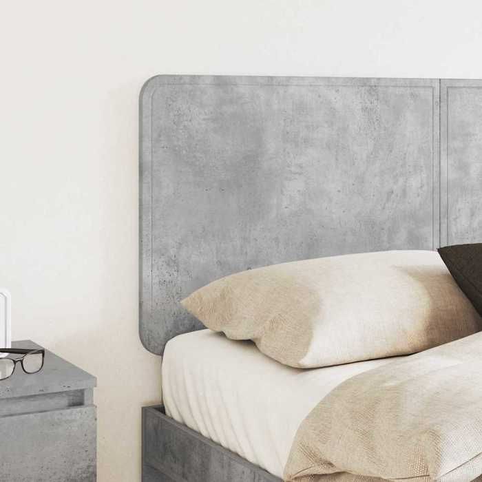 PROMOTION Tête de lit - Meuble de chambre - Panneau pour lit - Gris béton 160 cm Bois dingénierie 575020