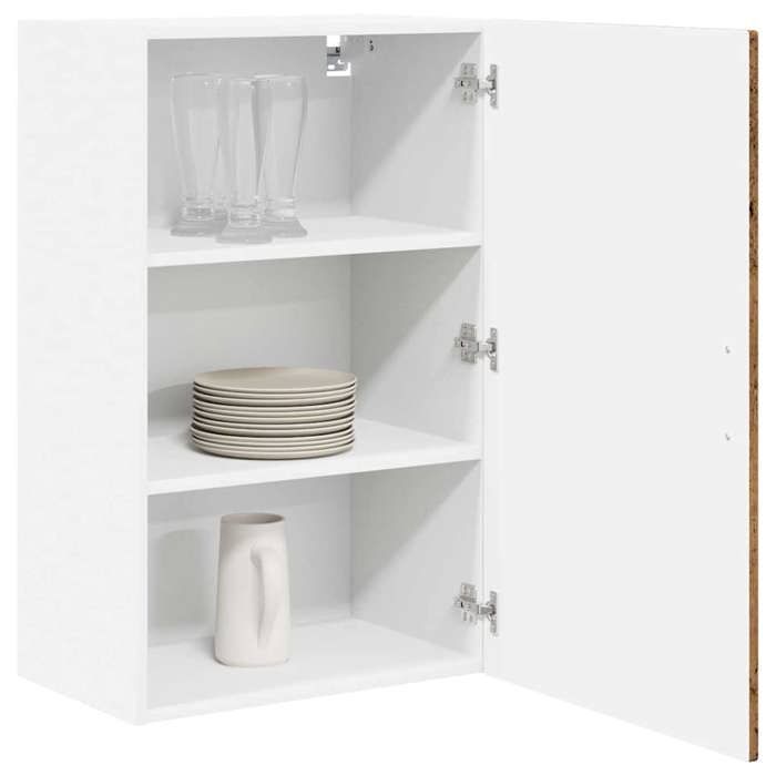 Hot Sale®1 pcs Armoire/Cabinet/Placard - SARAZYJ - meuble de cuisine - avec étagère Bois ancien 50x31x80 cm - S9799095