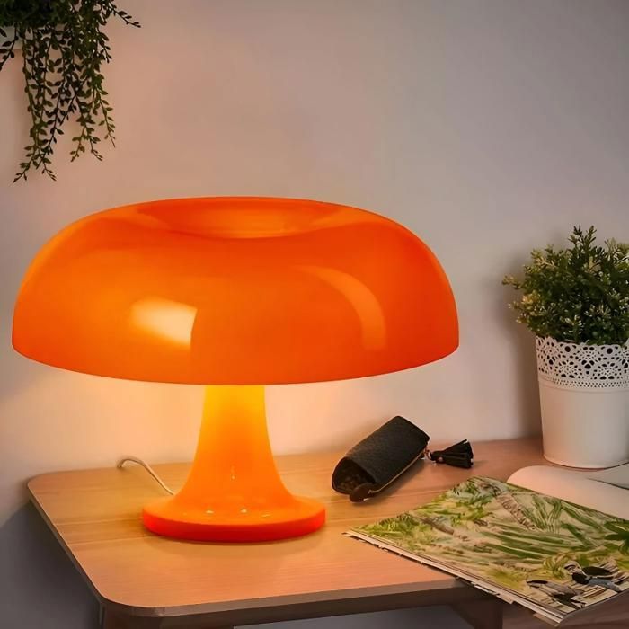 Lampe de bureau lampe décorative 3 réglages de température de couleur port USB polyvalente couleur orange