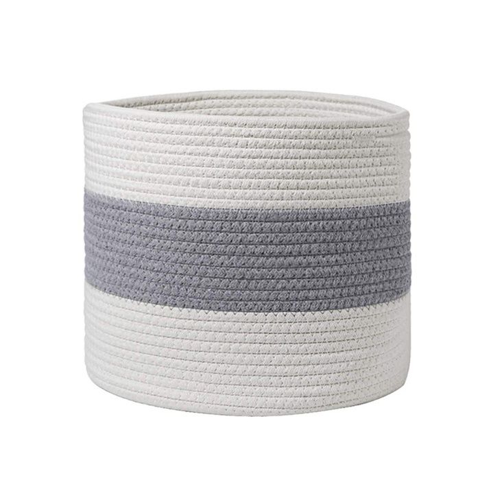 Panier de rangement tressé en corde de coton pour plantes pots de fleurs armoires boîtes de range ACCESSOIRES FABRICATION MAISON