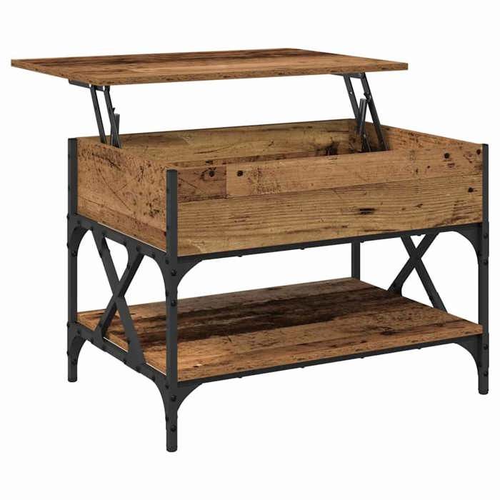 Table basse Moderne Meuble de chambre/salon Bois Ancien 70x50x50cm Bois dingénierie CC206