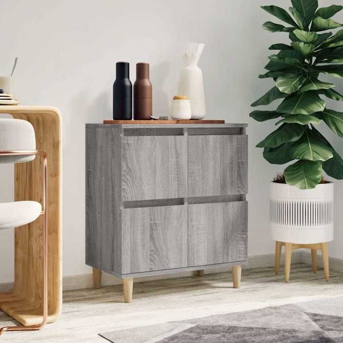 Gris Buffet Sonoma gris 60x35x70 cm Bois dingénierie - Meuble Rangement LV34230