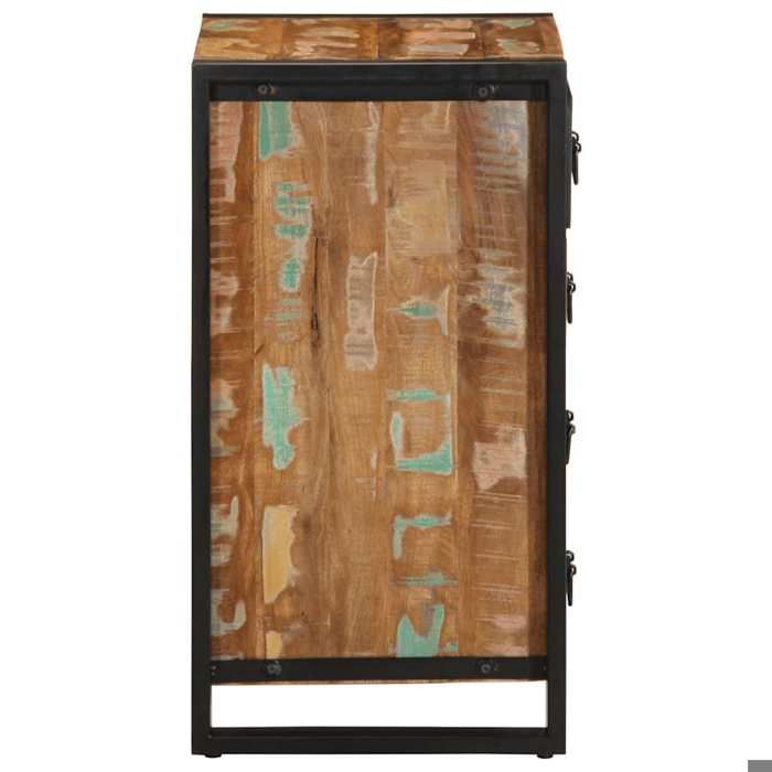 Moderne Armoire rangement Cabinet à tiroir multicolore 40x40x75 cm - bois de récupération LL60