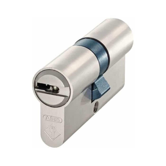Cylindre Serrure Haute Sécurité ABUS D6PS 30/30 Bouton Argenté 5 Clés
