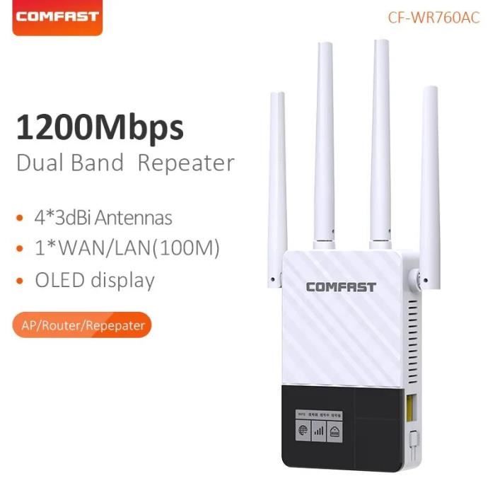 Répéteur WiFi 1200Mbps Dual Band – Booste Ta Connexion à La Maison Ou Au Bureau ! - 6