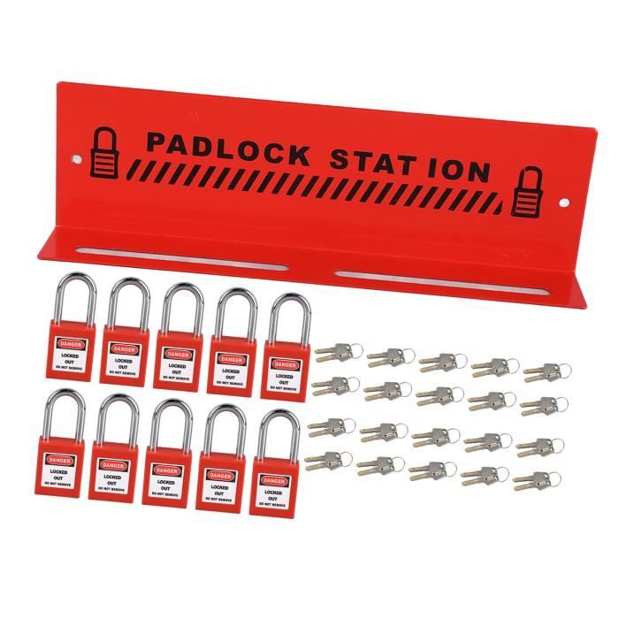 QWORK Chaîne De Sécurité 10 M Ø5 Mm Rouge/Blanc – Chaîne Avertissement Galvanisée Pour Parking, Chantier, Foule