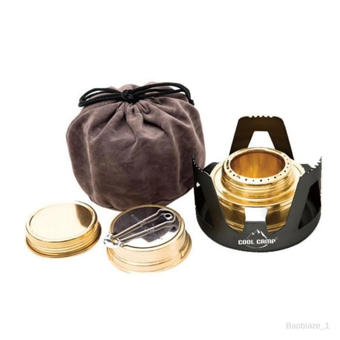 Rechaud Alcool Réchaud Alcool Titane DAZZLEEX 70ml - Ultra Léger 30g Pour Randonnée Cuisine Outdoor Minimaliste